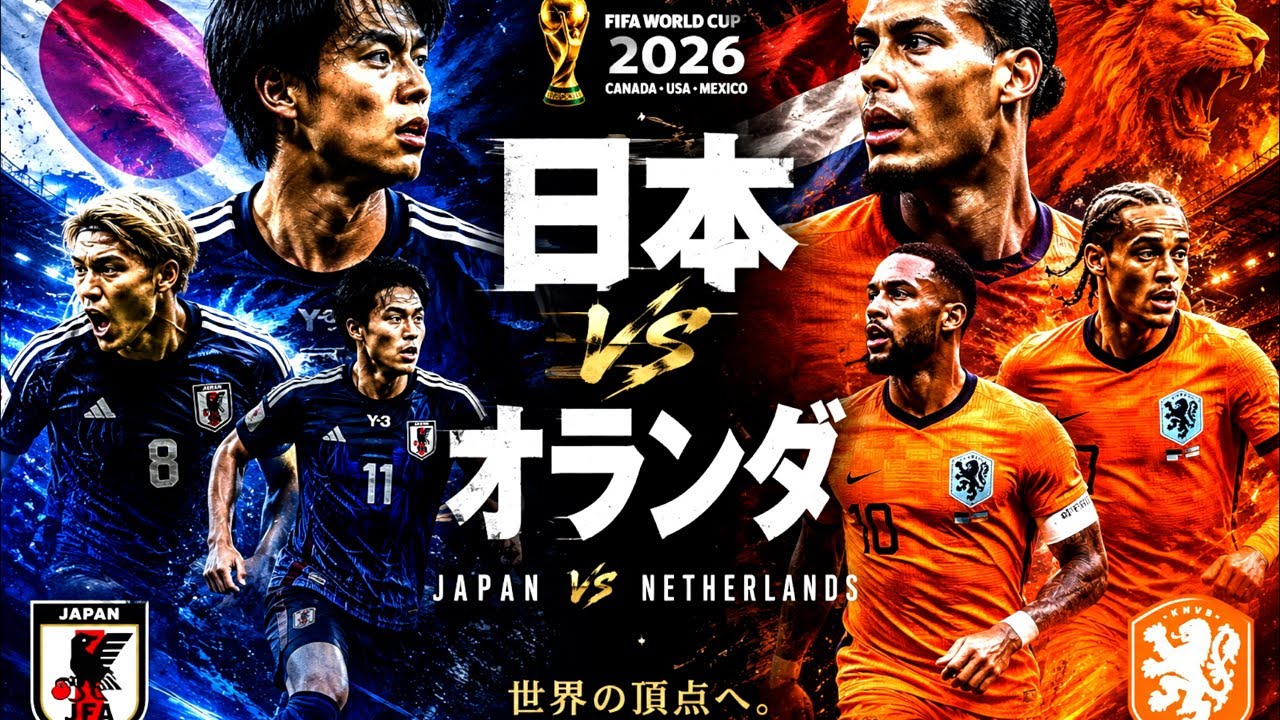 FIFAワールドカップ2026】日本vsオランダ【同時視聴生配信】 - YouTube