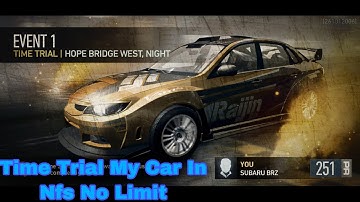 Time Trial Subaru Brz In Nfs No Limit