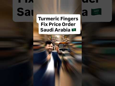 Turmeric Finger Fix Price Export Order Saudi Arabia For Spices Export Business From India Export