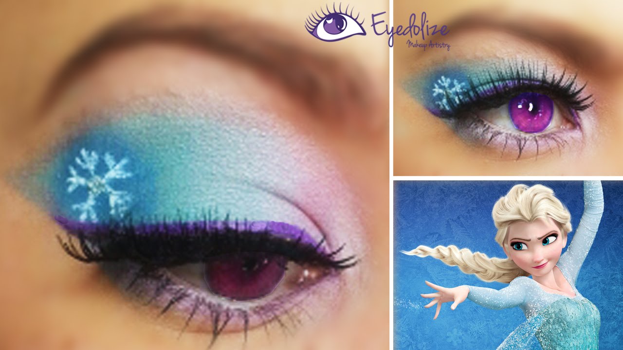 Disney Frozen Elsa Inspired Eyeshadow By EyedolizeMakeup YouTube