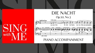 Die Nacht - Accompaniment - High voice - Strauss