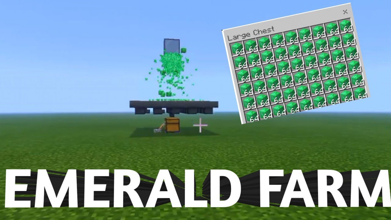 How To Make Emerald Farm (Use command block) 