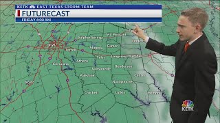Thursday Morning Forecast: Rain out, clouds are in for Thursday