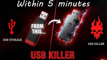 Turning a regular USB flash drive into a USB KILLER | DIY USB KILLER using a pen drive #tech #2025
