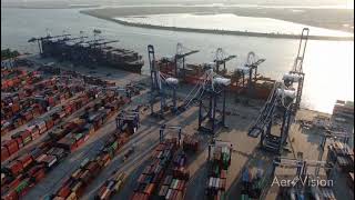 The CMA CGM Marco Polo in Charleston