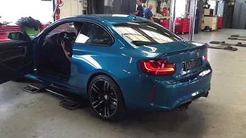 BMW M2 M Performance Exhaust startup & revs