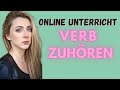 Online Unterricht - Deutsch lernen - Verb "zuhören" #deutschlernen #online