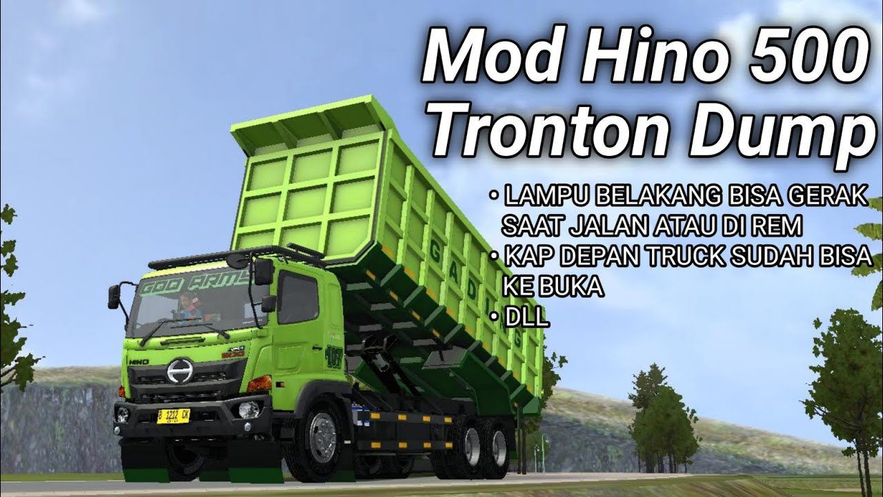 Mod Hino 500 Tronton Dump Standar Terbaru || Mod Bussid