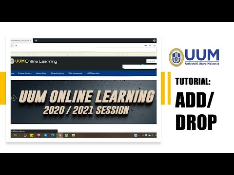 Cara Add/ Drop untuk UUM Students | 2022 (MY audio)