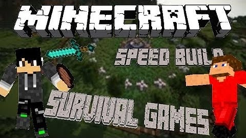 Minecraft Survival Games Speed Build! With | Minecraft Server Needs Staff.