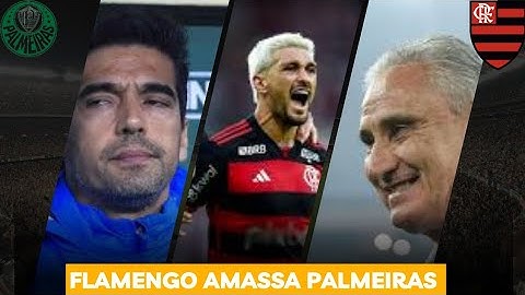 Flamengo amassa palmeiras  e agora o jogo é  em São paulo na copa do brasil