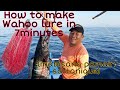 Catching Wahoo using DIY lure for trolling (mabisang pamain sa tanigue)