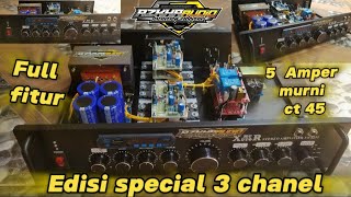 Review Power Amplifier 5 Amper Murni Ct 45 Special 3 Chanel Siap Kirim Ke Lampung