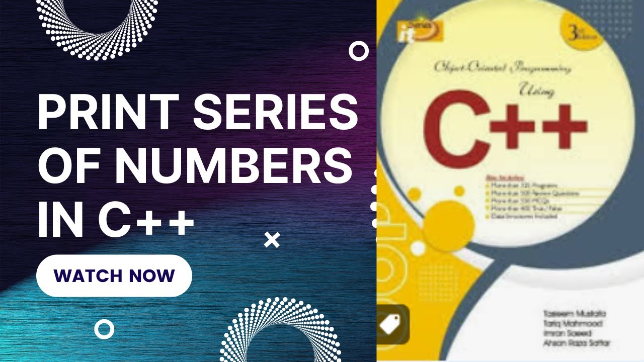 #print series in c++ using for loop || for loop in c++ programming ...