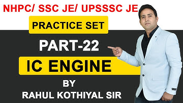 I C engine objective session,NHPC,SSC JE,UPSSSC JE/ I C engine mcq/nhpc mechanical je question paper