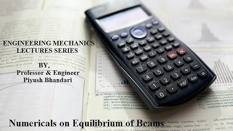 Equilibrium of compound beam numerical 1 part2 || ENGINEERING MECHANICS LECTURES SERIES