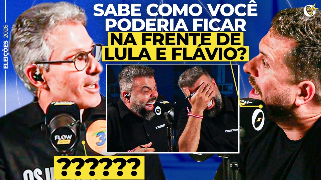 'CUIDADO que ele é COMEDIANTE': Maurício Meirelles ALOPRANDO no DEBATE DO FLOW [com Romeu Zema]