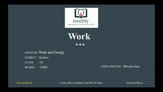 WORK | CLASS 9 | SCIENCE | CBSE | Intellify