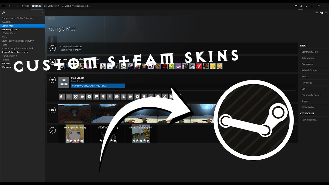 How to get custom steam skins! for FREE - YouTube