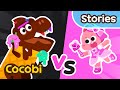 Cocobi Pink VS Black | Episode 1 - Combine! T-rex + Ice Cream | Kids Cartoon | Cocobi