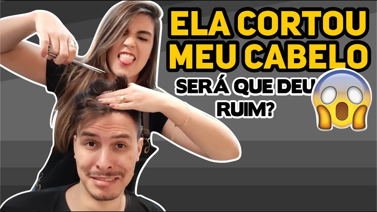 DEIXEI MINHA ESPOSA CORTAR MEU CABELO | SERÁ QUE FICOU BOM?