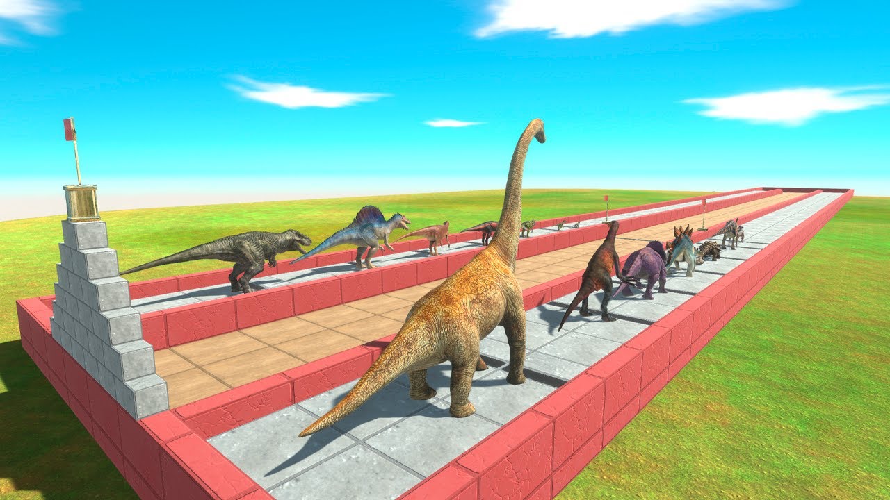 Dinosaur Relay Race - Animal Revolt Battle Simulator