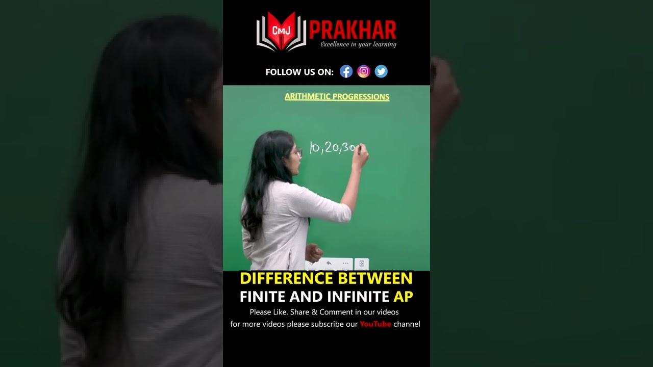 Difference between finite and infinite AP.