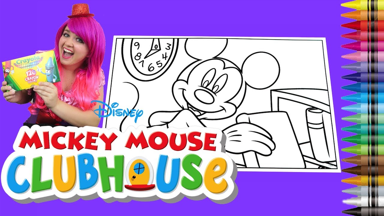 Gambar Coloring Disney Mickey Mouse Clubhouse Giant Book Page Crayola ...