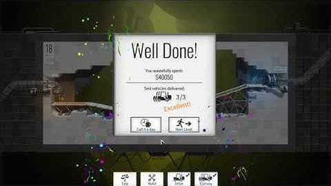 Bridge Constructor Portal Level 18 Bounce to Kill - No deaths $40k