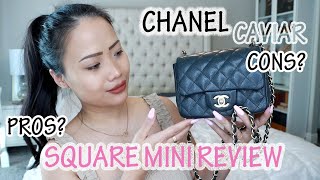 CHANEL SQUARE MINI REVIEW | EVERYTHING YOU NEED TO KNOW BEFORE YOU BUY THE BAG | COMPARISONS