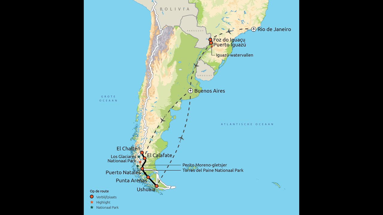 Rondreis Zuid America 2022  Argentinië - Chili - Brazilië