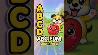 ABC Phonics Song 🔤 | A B C D Sounds for Kids | Learn ABC Fast (Fun Animation) #abcd #shorts