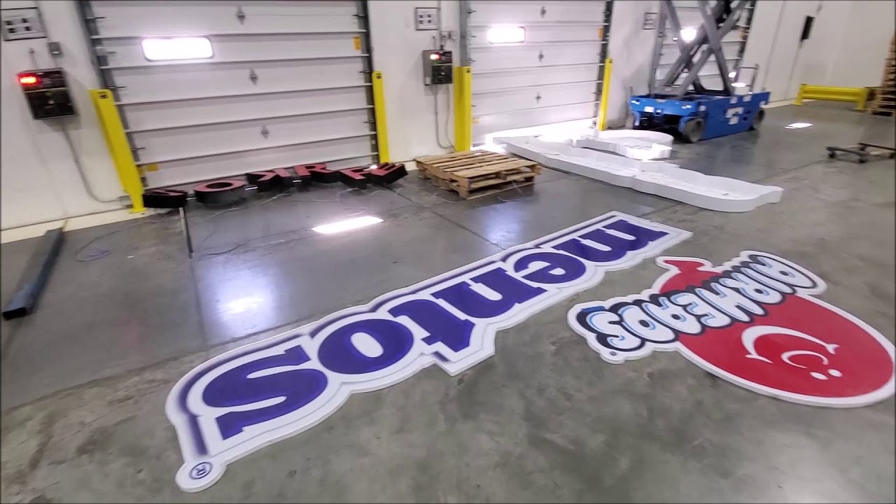 Perfetti's New Warehouse in Northern Kentucky Sign installation YouTube