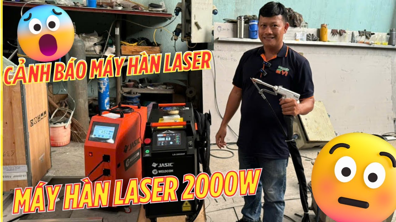 Máy Hàn Laser Jasic Ls 2000F Đầu Cấp Dây Đôi, Cảnh Báo Chất Lượng Máy Hàn Laser Hiện Nay