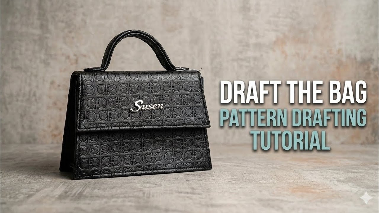 How to Draft a Professional Mini Handbag Pattern (Step-by-Step Tutorial ...