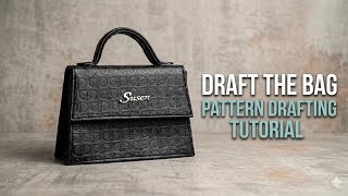 How to Draft a Professional Mini Handbag Pattern (Step-by-Step Tutorial) | Beginner Friendly