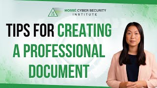 Tips for creating a professional document Profile