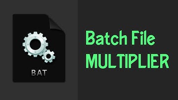 How to Create a Batch File (.bat) Multiplier in Windows