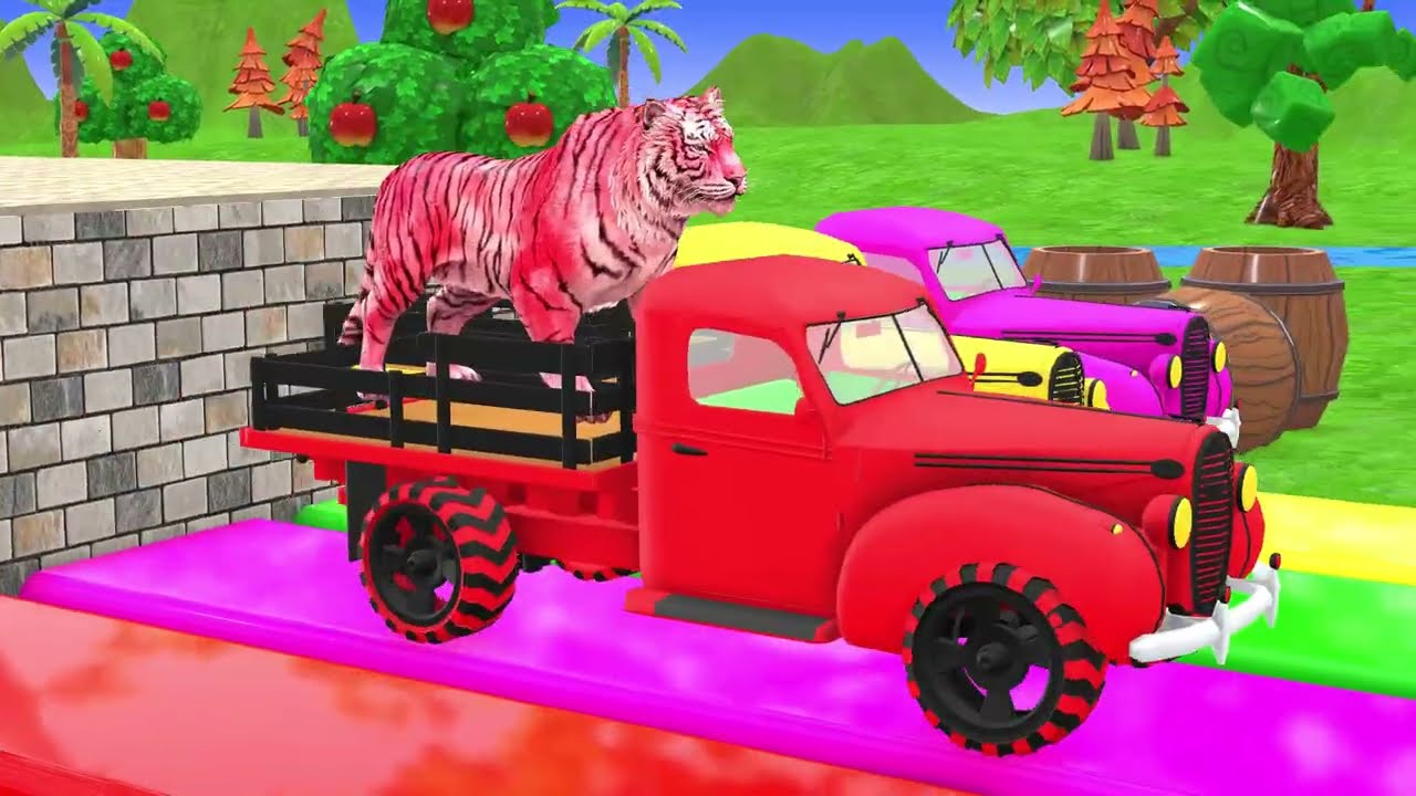 Wild Animals Long Slide Game 3D Funny