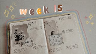 REAL TIME: Plan With Me // Bullet Journal Weekly Setup : April 06 - 12, 2020 // Week 15 📑