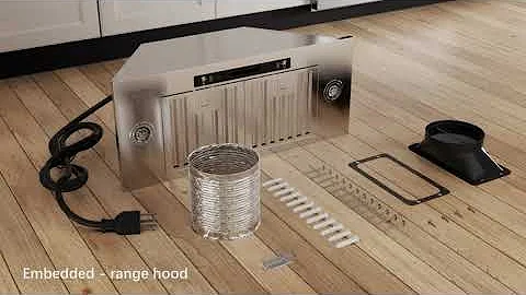 IKTCH brand built-in range hood installation
