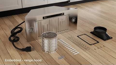 IKTCH brand built-in range hood installation