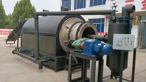 Continuous rotary sawdust biomass carbonization furnace charcoal making machine