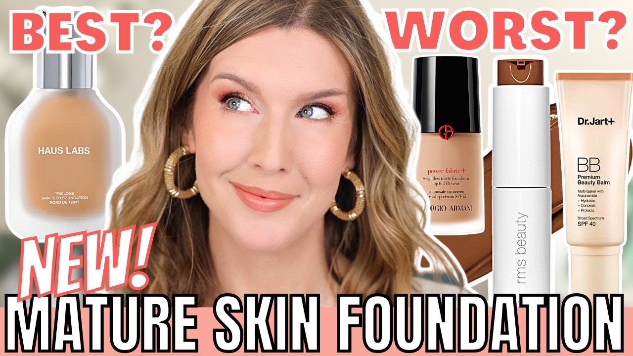 THE BEST & WORST NEW Foundations For Mature Skin 2022