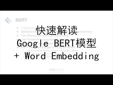 NLP | Historic Breakthrough!  Quick Introduction of Google BERT Model + Word Embedding