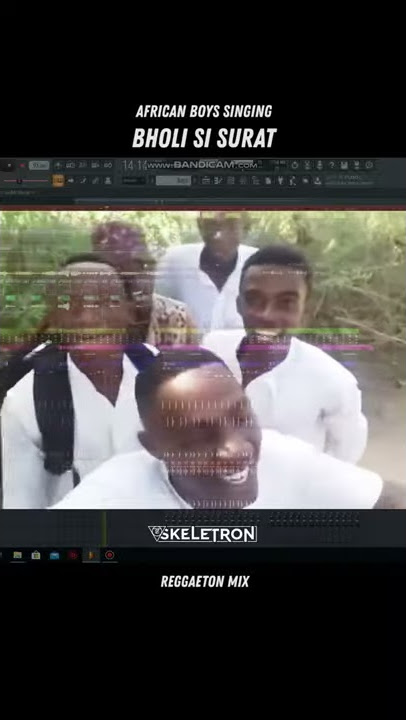 Bholi Si Surat | African boys singing | Skeletron | Reggaeton Mix