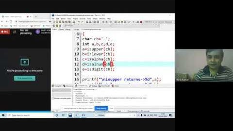 Character testing functions in Hindi. #cprogramming #isupper #islower #isalpha #isdigit #isalnum