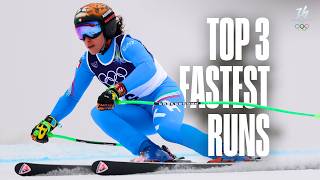 Top 3 Fastest Womens Super-G Runs Top Moments