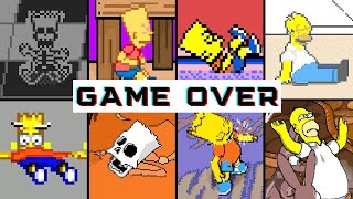 Evolution Of Simpsons Death Animations & GameOver Screens (1991  Now)