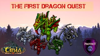 Tibia Quest - The first dragon ( Acceso y boses lv 250+)